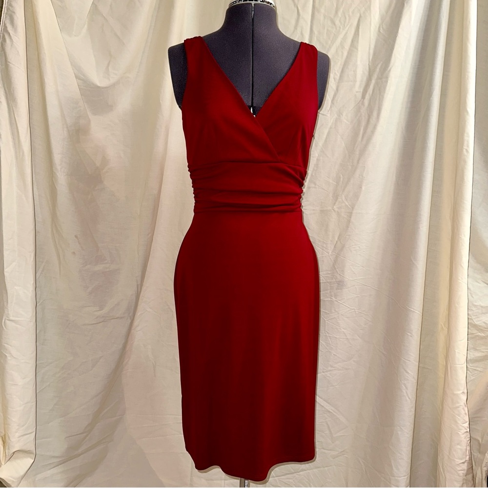 LOFT - Deep Red Cocktail Dress